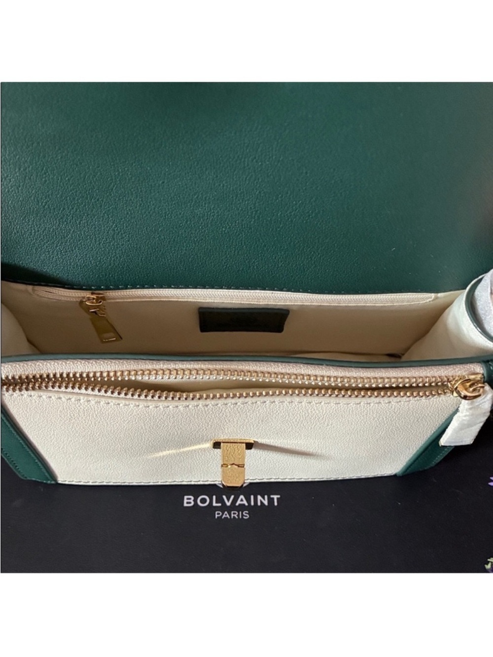Bolvaint Paris NWT Leonie Leather Crossbody Clutch with Dust Bag, Retails $1,900 - Picture 10 of 15